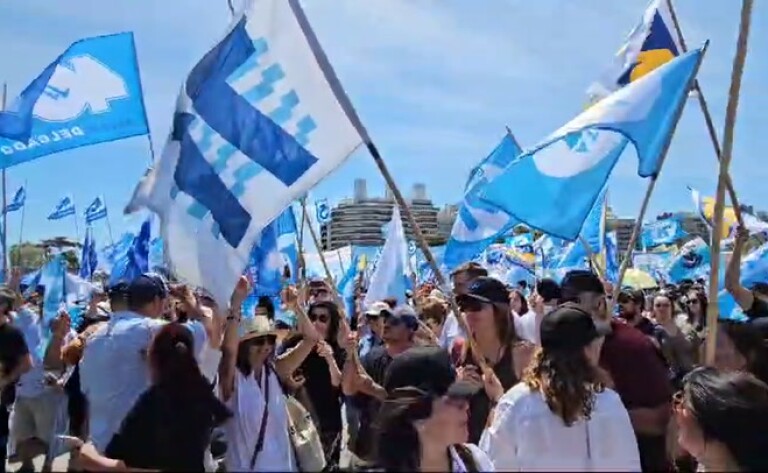 El baile del senador Da Silva en la fiesta del Partido Nacional