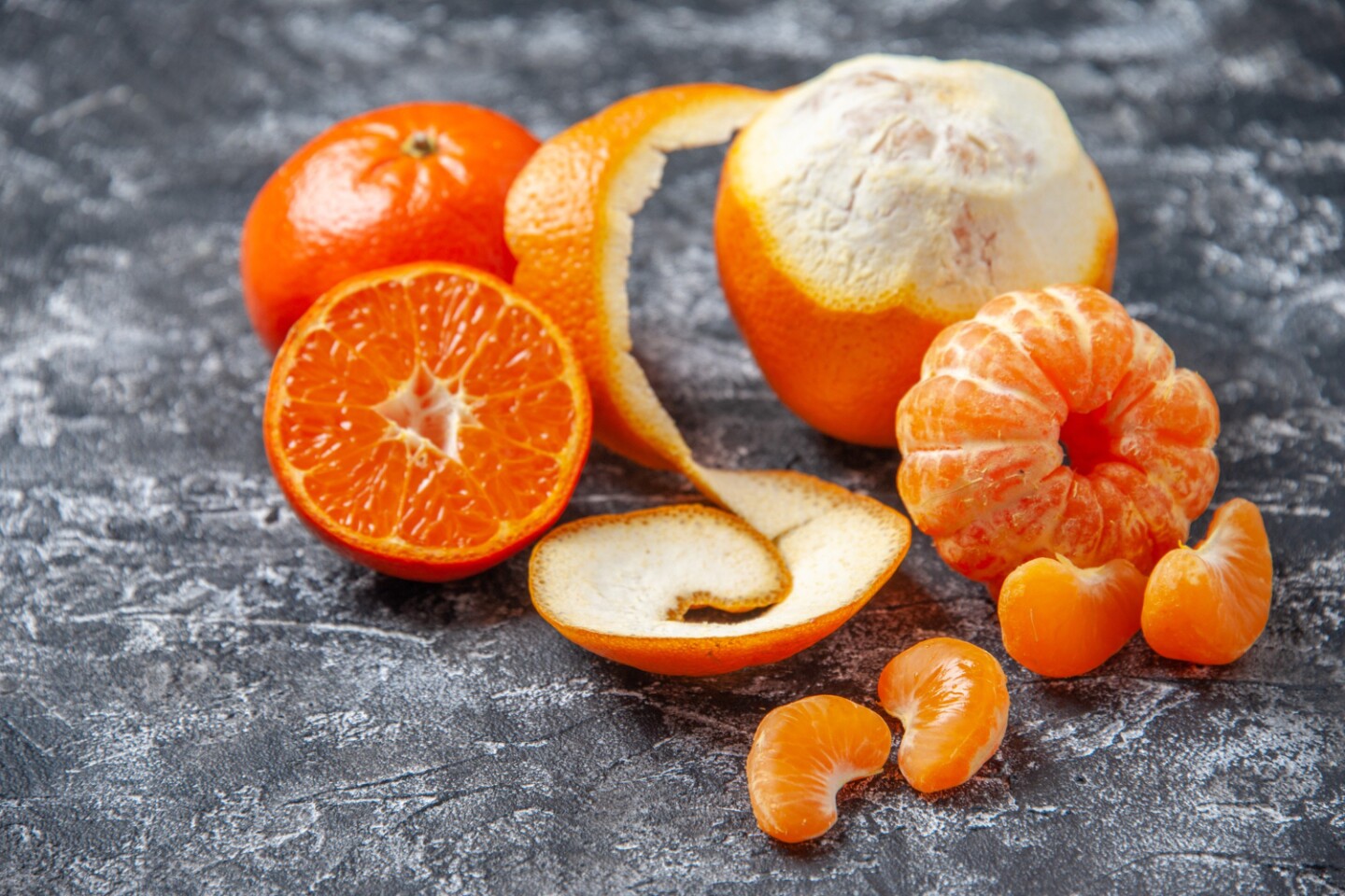 Cáscara de mandarina.
