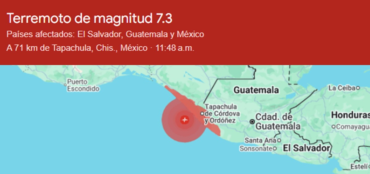 Terremoto en el sur de México el 17 de julio de 2026.