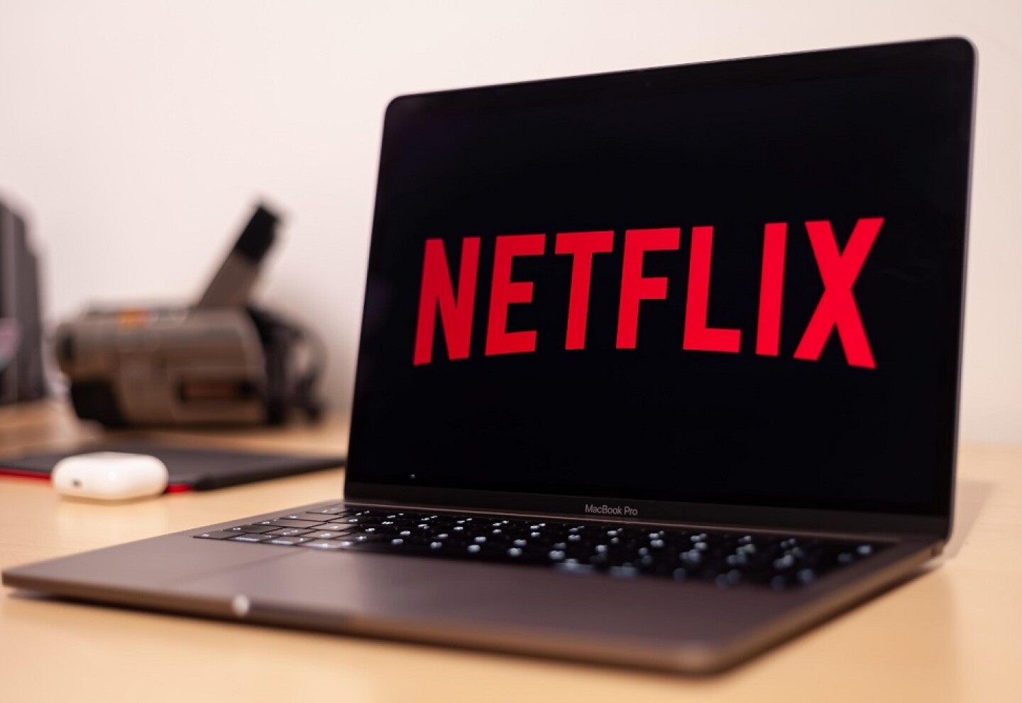 La plataforma Netflix en una computadora.