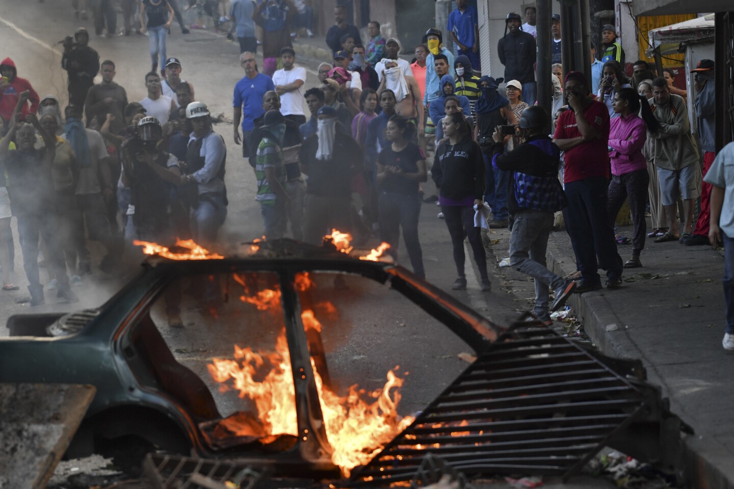 Protesta en Venezuela. Foto: AFP