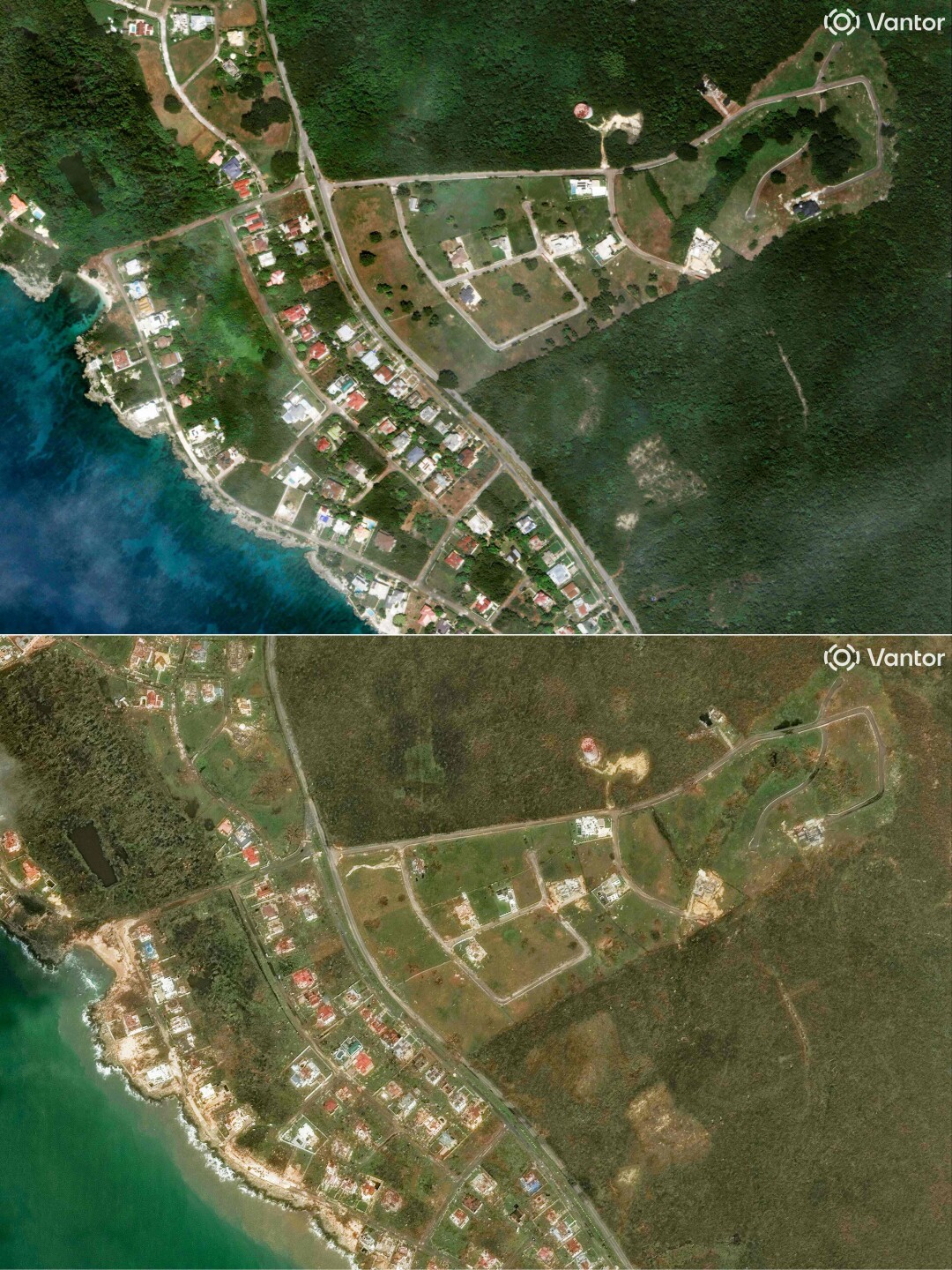 El antes y después en Jamaica.