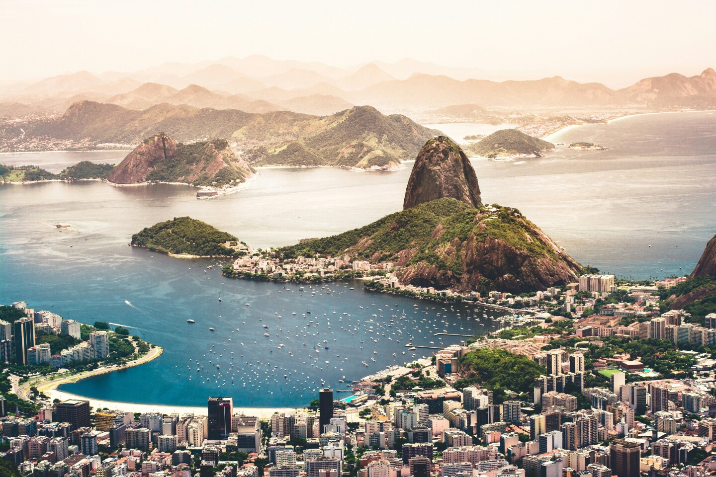Vista aérea de la ciudad de Río de Janeiro