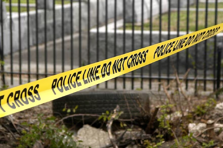 Cinta de policía de Estados Unidos.