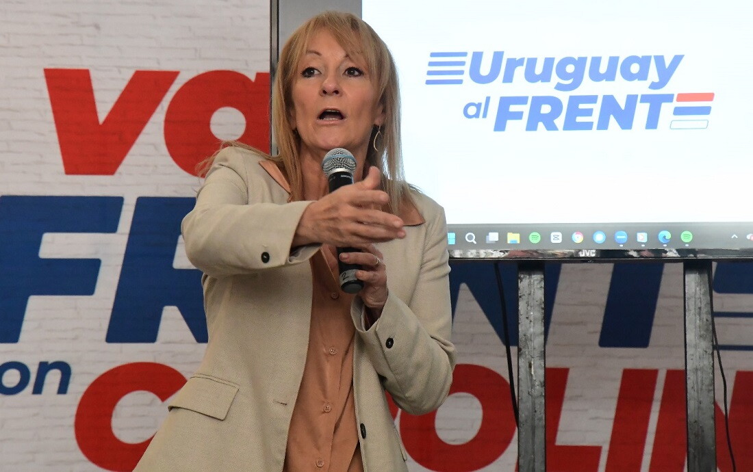 Precandidata: Carolina Cosse en el lanzamiento de su sede central.