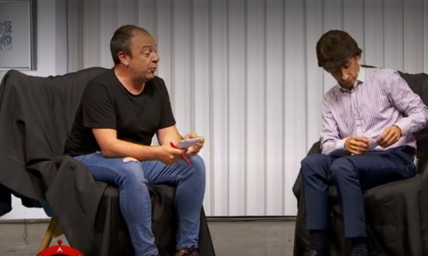 Leo Pacella entrevistó a un Marset interpretado por Delgrossi.
