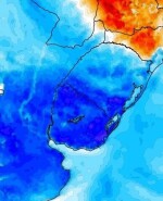 Frío pronosticado para este sábado 6 de julio de 2024 por Metsul.