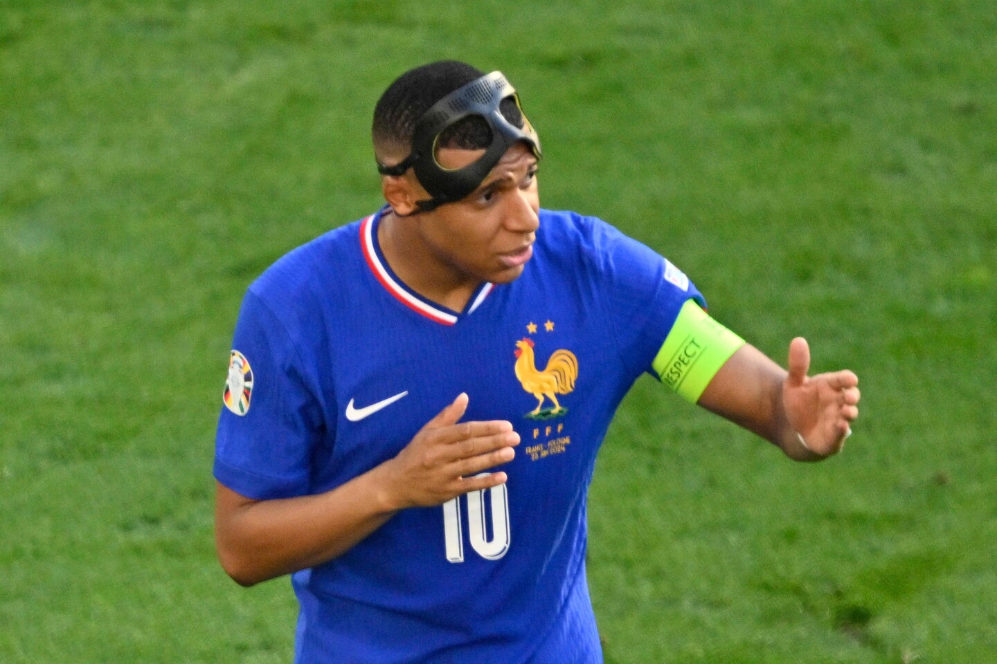 Kylian Mbappé con la selección de Francia
