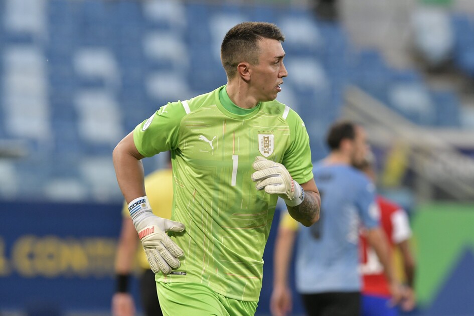 Fernando Muslera, arquero de la selección uruguaya.