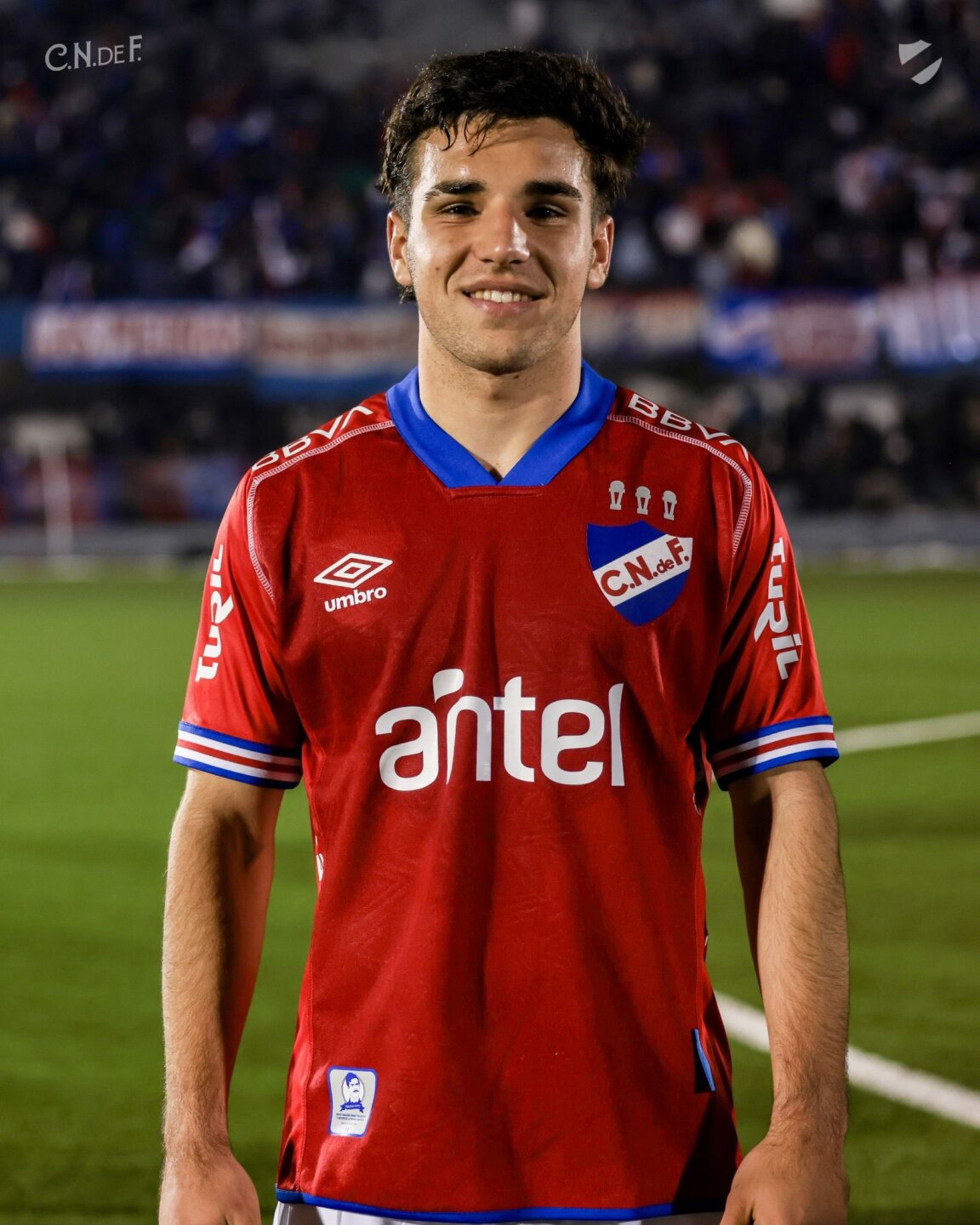 Juan Pedro Echeverría tras su debut en la Primera División de Nacional por Copa AUF Uruguay.