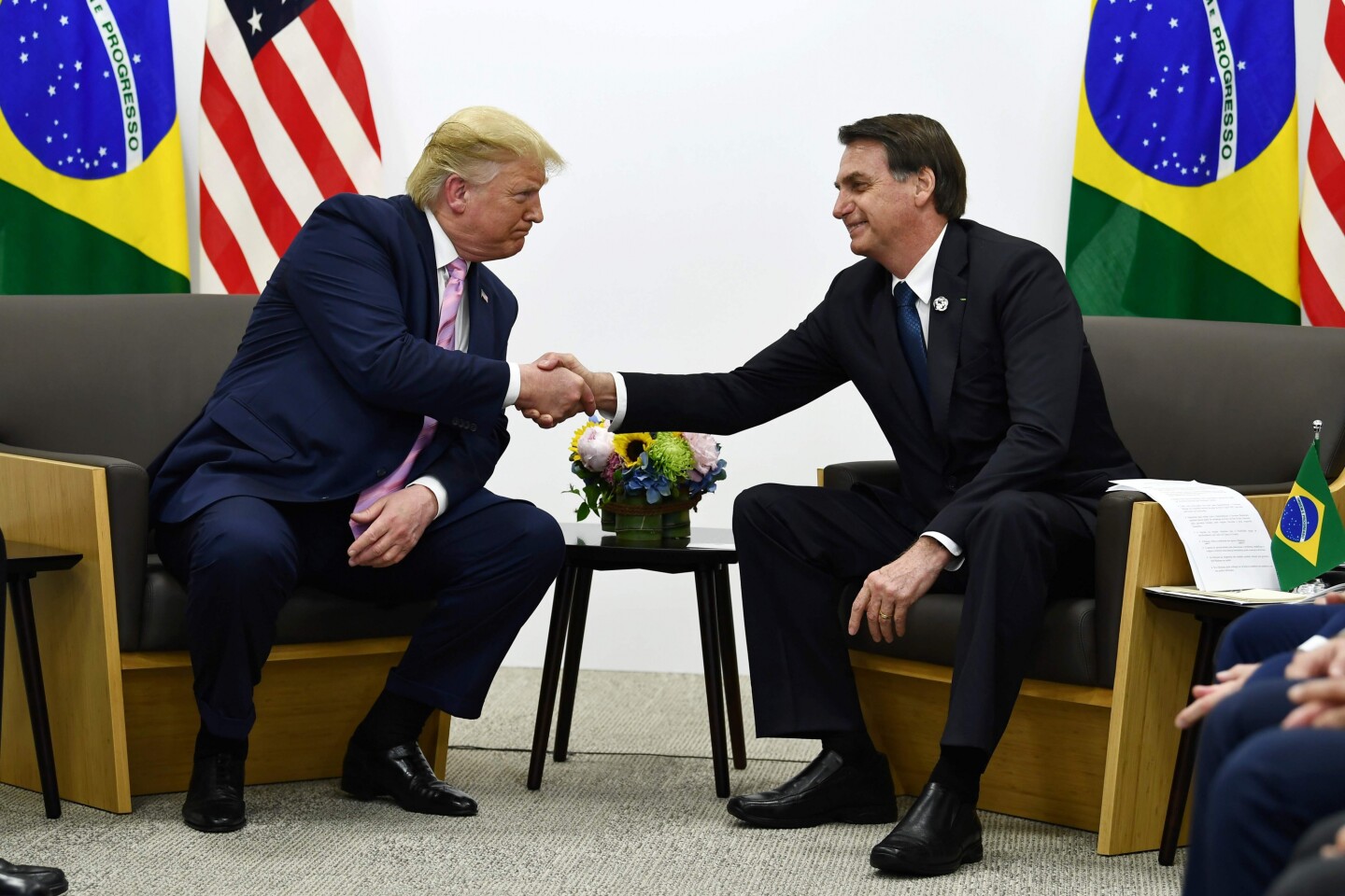 Trump también se reunió con el presidente Bolsonaro.