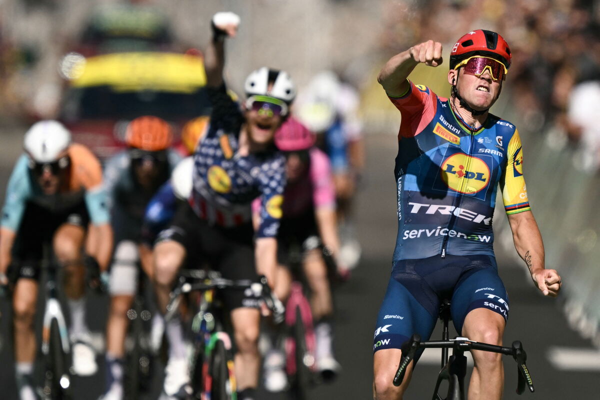 Mads Pedersen gana la cuarta etapa del Tour de Francia 2026.