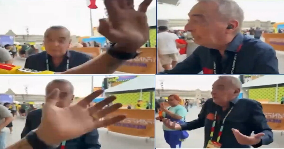 Juan Carlos Scelza molesto con un hincha.