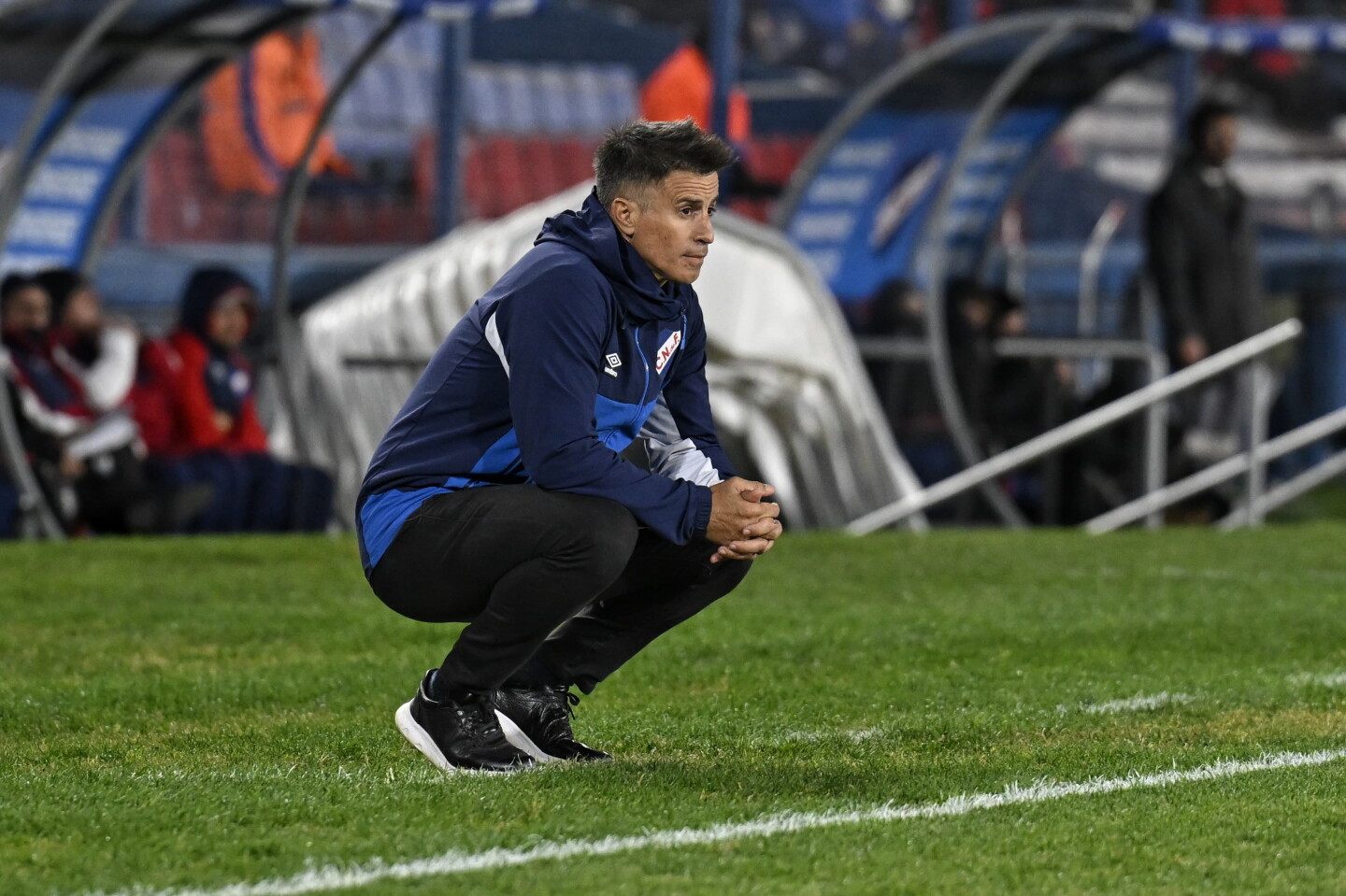 Pablo Peirano, entrenador de Nacional, durante el partido frente a Boston River.