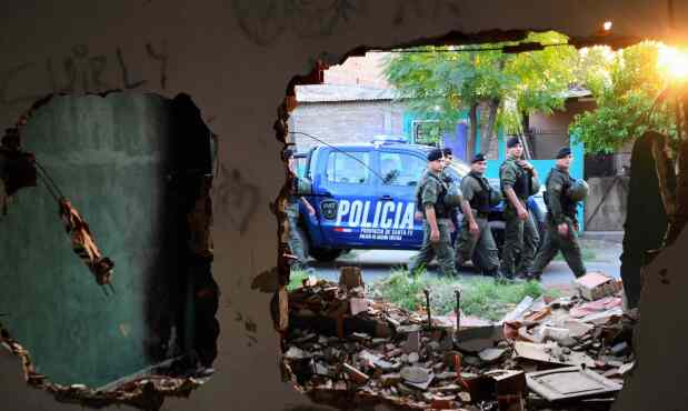 Operativo contra narcotraficantes en Rosario, Argentina