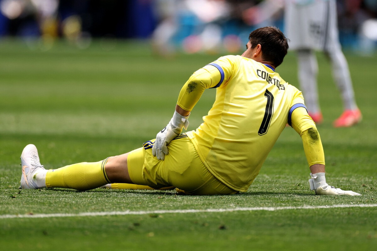 Thibaut Courtois, arquero de Bélgica, lesionado en el Mundial 2026.
