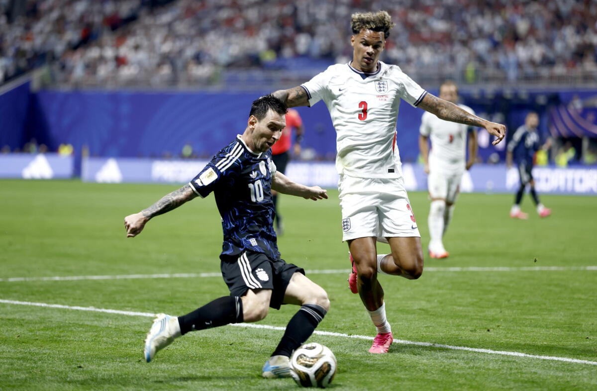 Lionel Messi frente a Inglaterra en el Mundial 2026