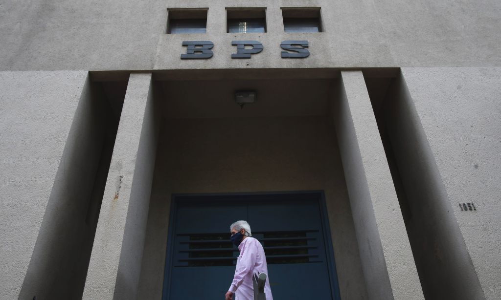 Fachada del Banco de Previsión Social. Foto: Estefanía Leal