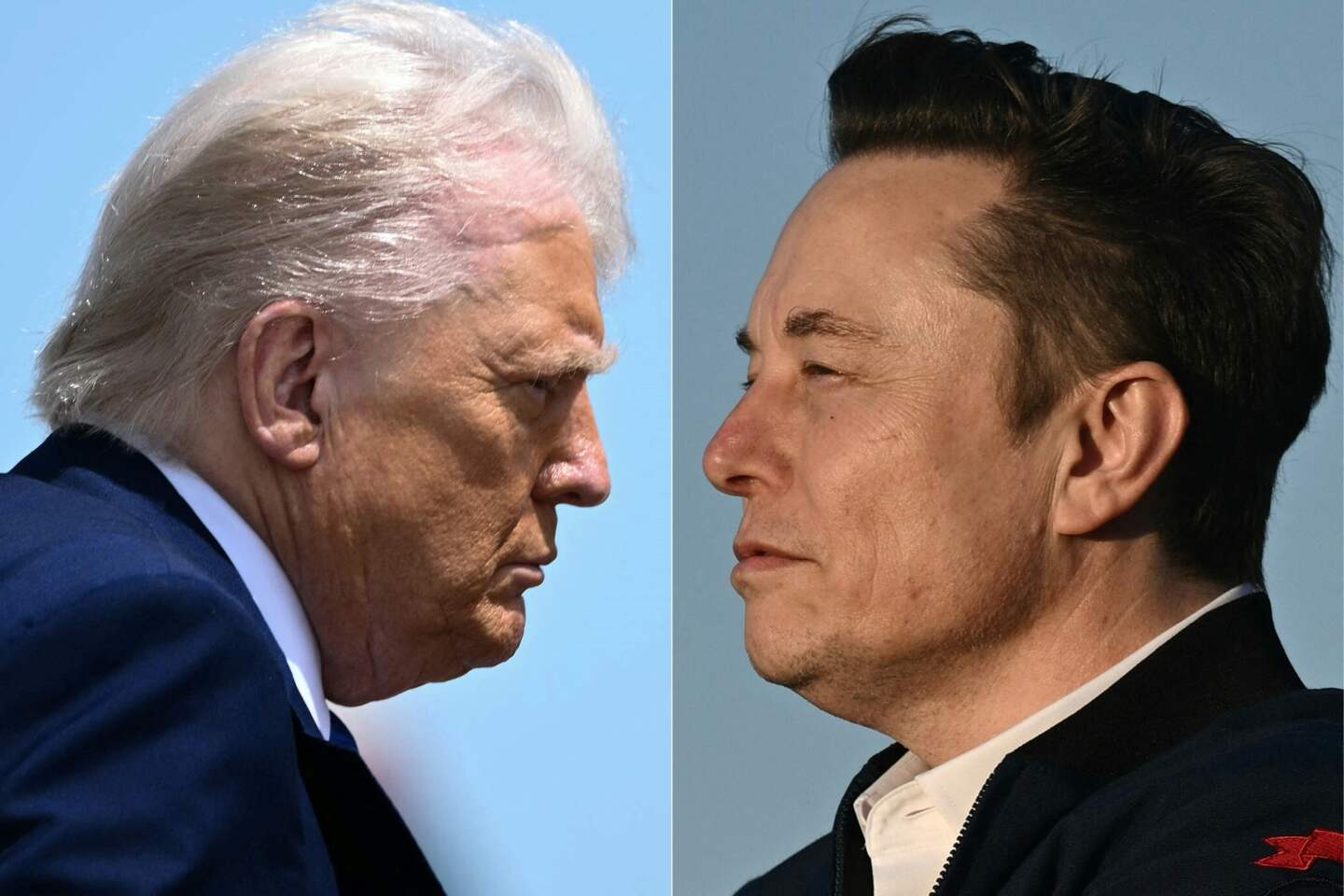 El presidente de Estados Unidos, Donald Trump, y el magnate Elon Musk.