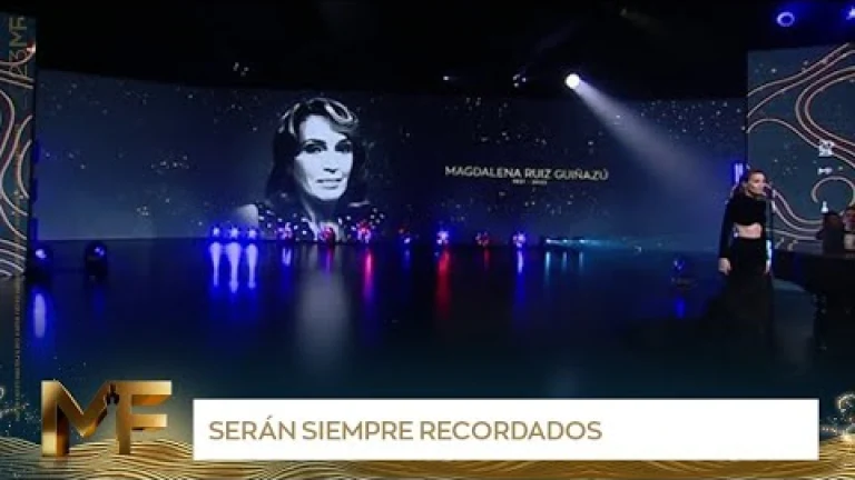 Natalia Oreiro le puso voz al el emotivo homenaje a los fallecidos de la televisión - Martín Fierro