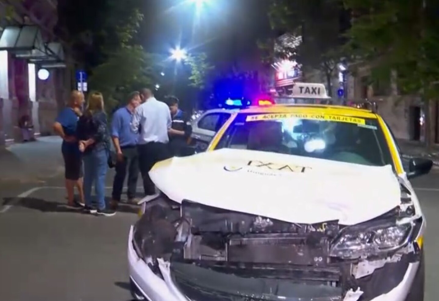 Accidente de tránsito en el Centro de Montevideo
