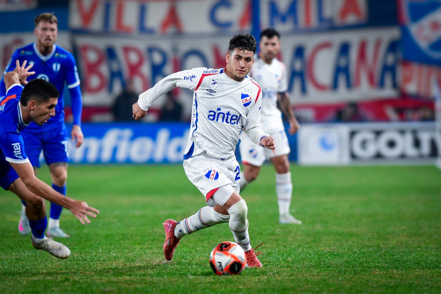 Exequiel Mereles con la camiseta de Nacional durante la presente temporada 2025.