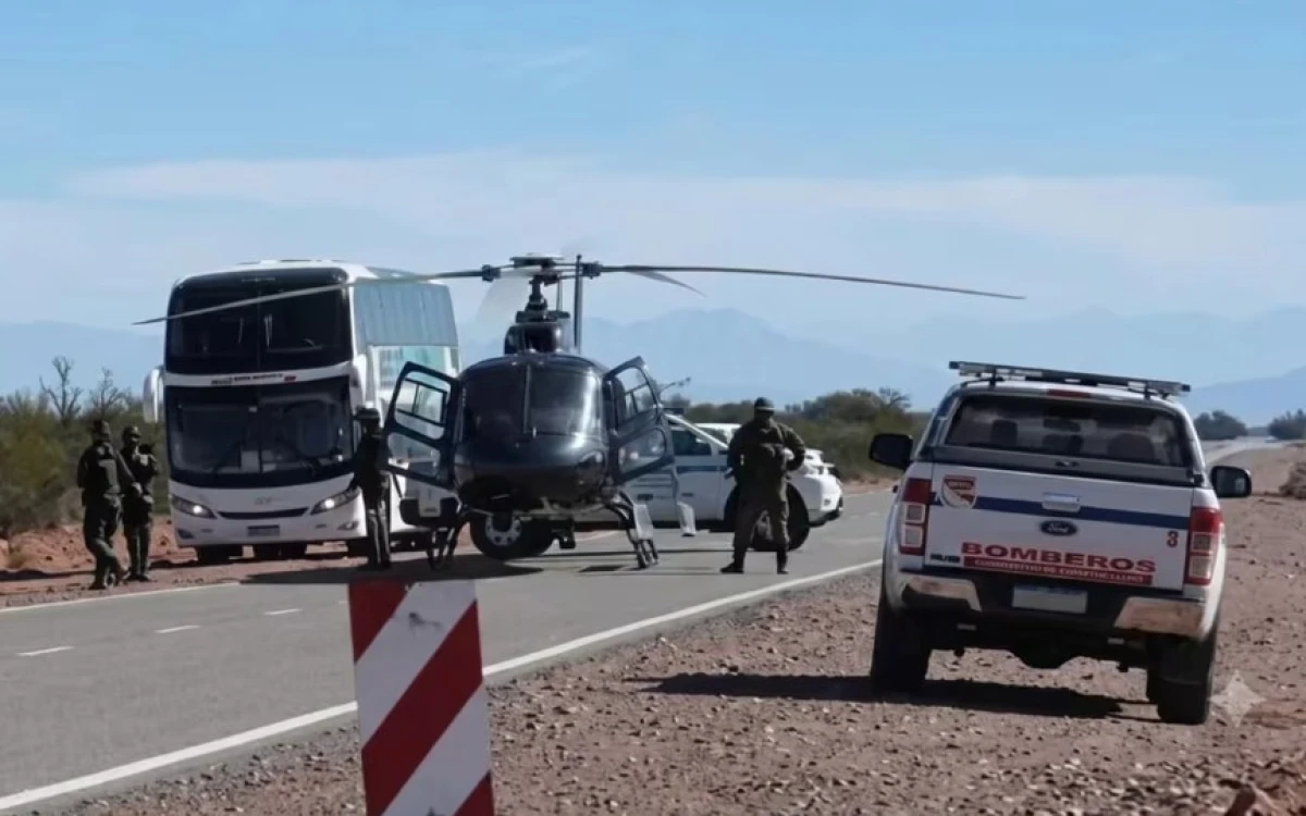 Argentina: se estrelló un helicóptero con siete ocupantes durante un curso de combate de incendios