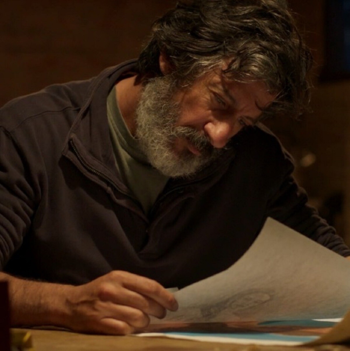 El uruguayo Alfonso Tort en la película "Naufragios", rodada en Rocha