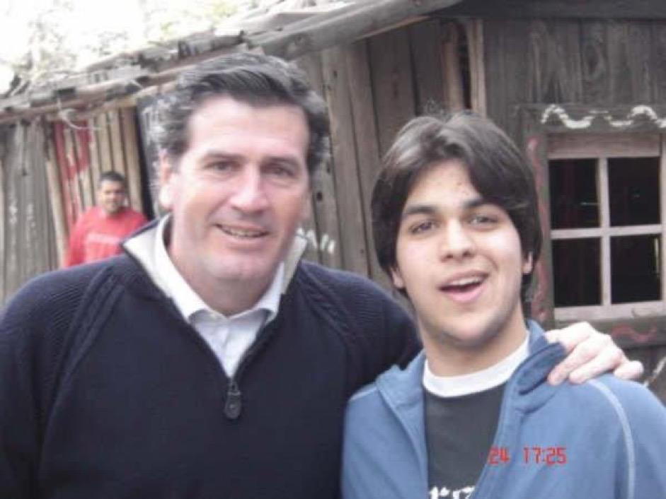 Andrés Ojeda, muy joven, junto a Pedro Bordaberry