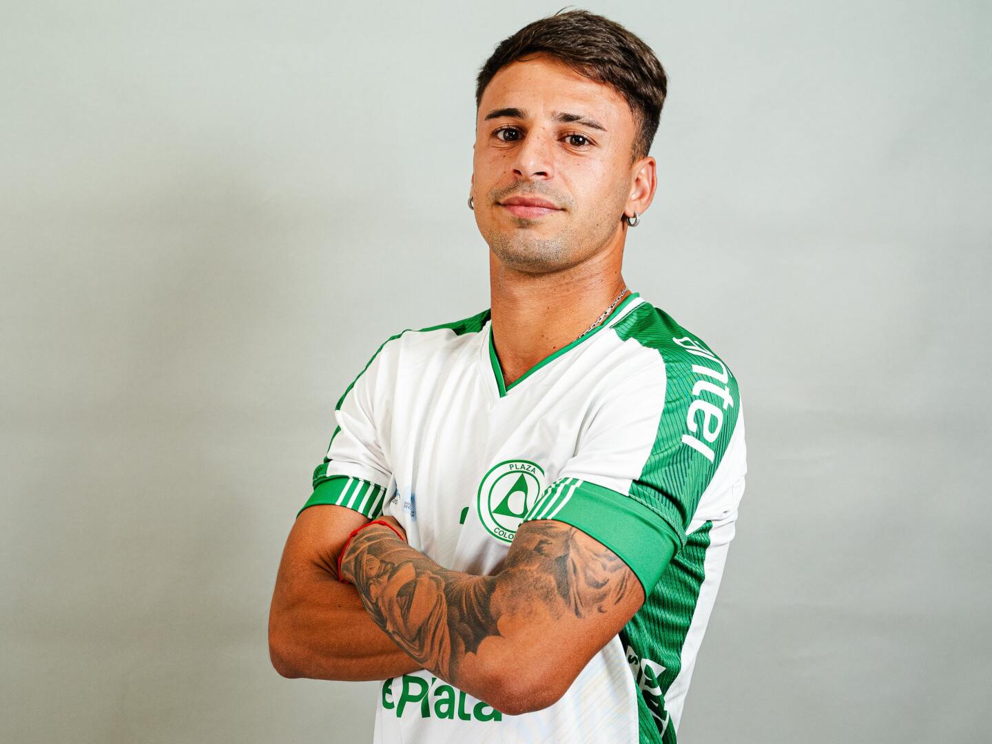 Cristian "Pipo" Barros representando a Plaza Colonia.