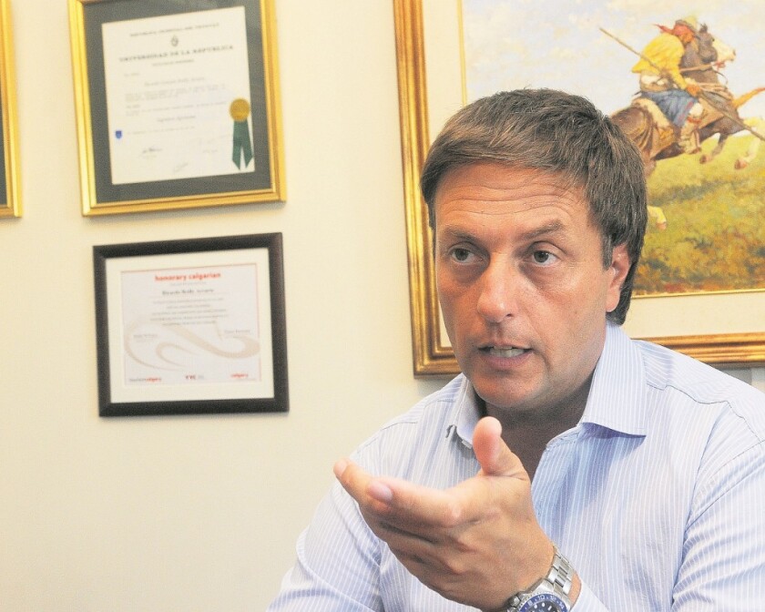 Nota a Ricardo Reilly Arrarte, presidente de la ARU, Mvdeo., ND 20160218, foto Ariel Colmegna