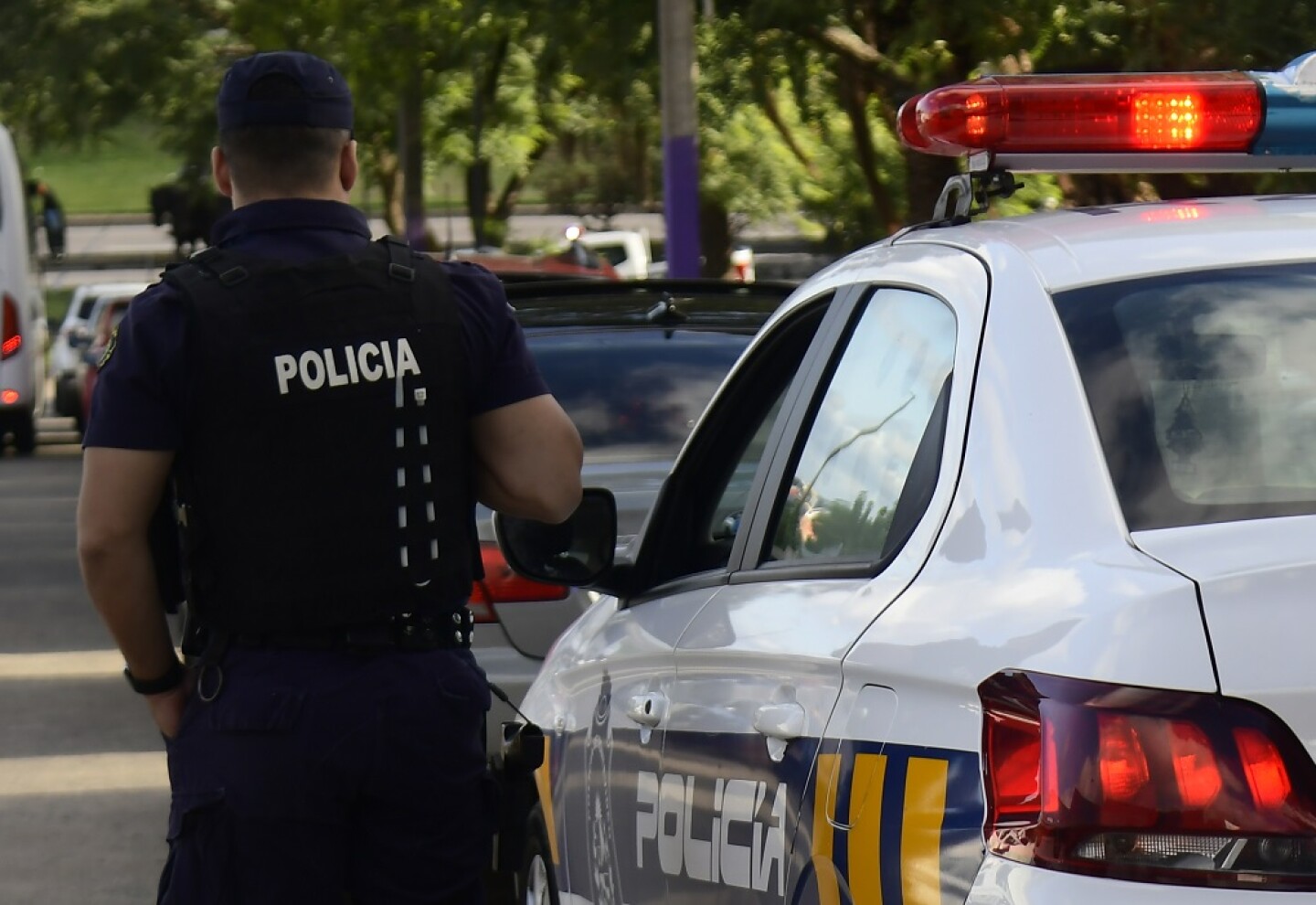 Operativo policial en Parque Capurro