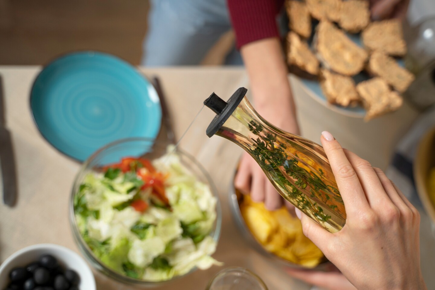 Aceite ensalada cocina