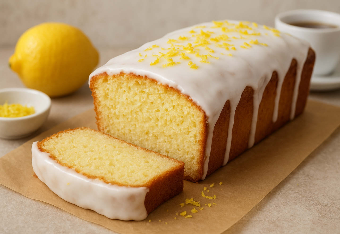 Budín de limón sin TACC