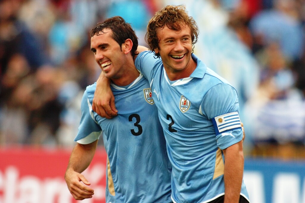 Diego Godín y Diego Lugano.
