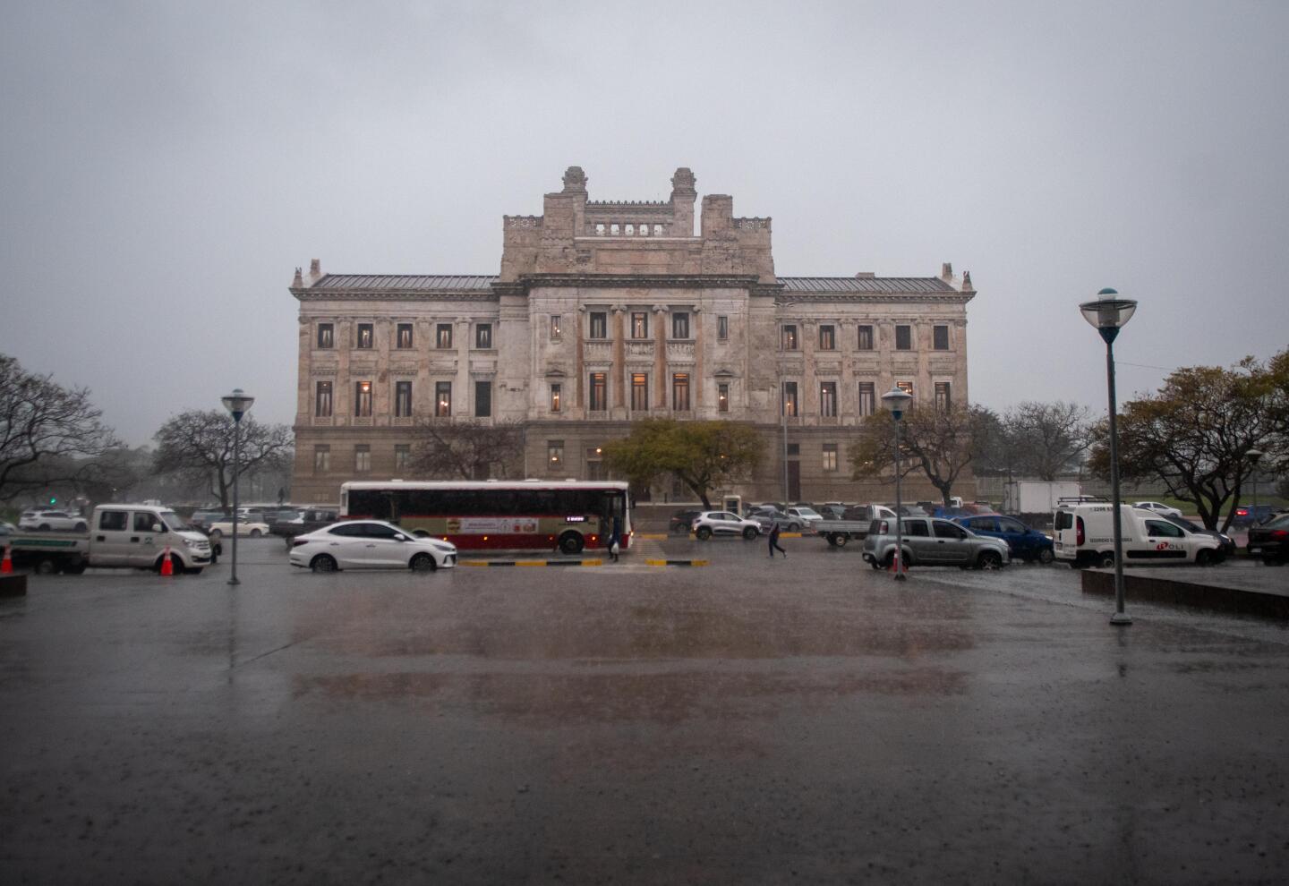 Dia de lluvia en Montevideo