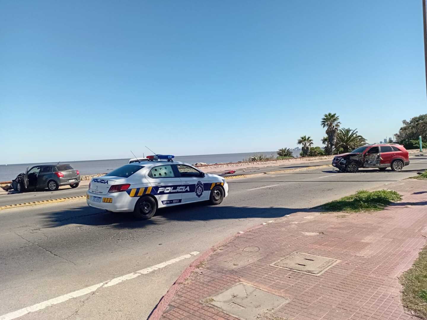 Triple choque en Punta Gorda