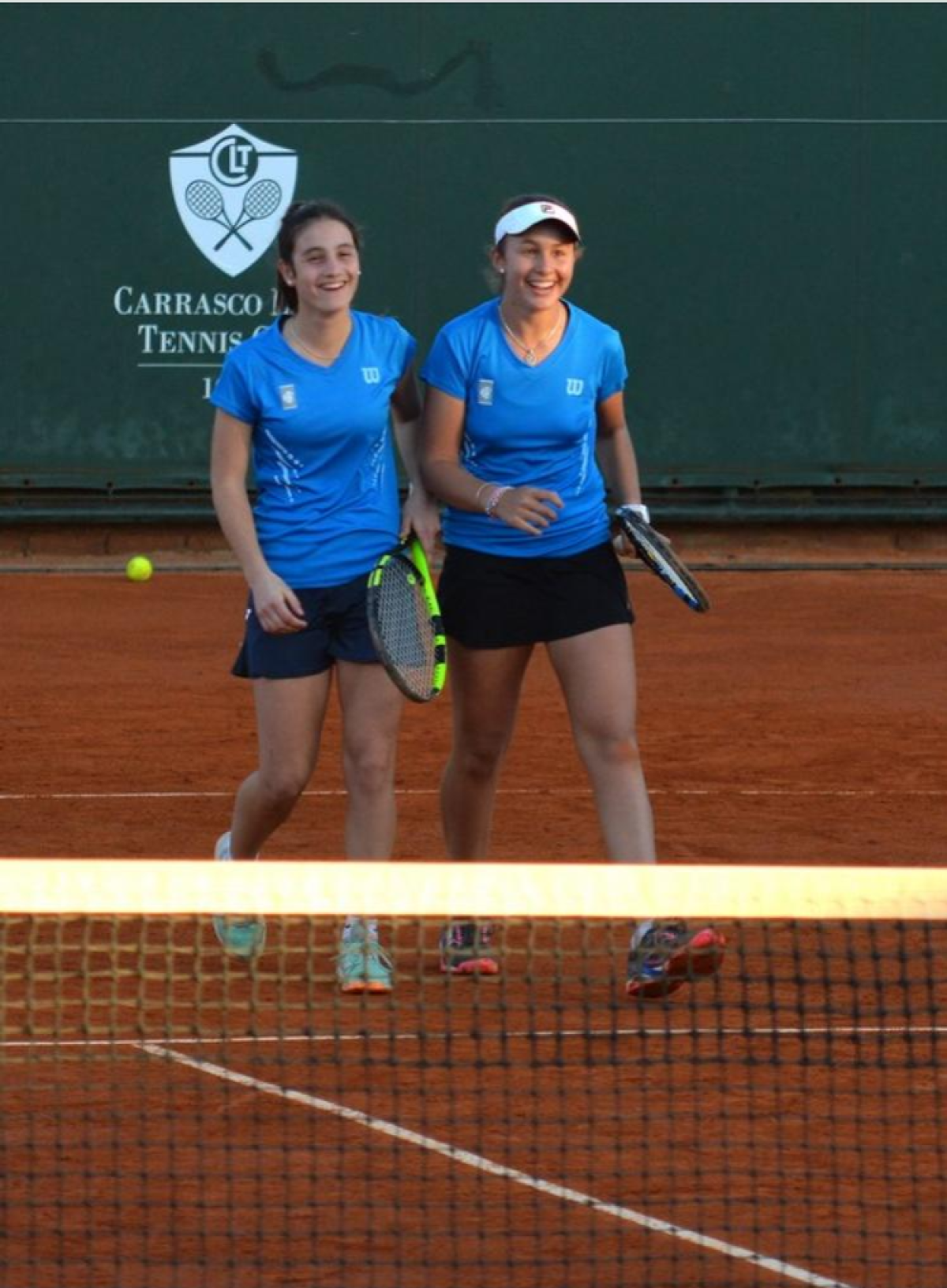 Las representantes uruguayas en el IC Rod Laver Junior Challenge.