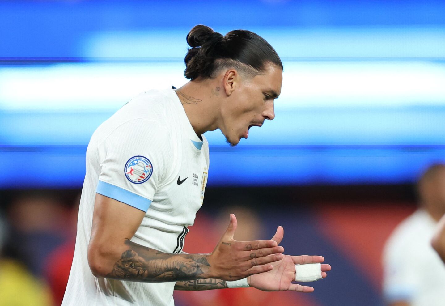 Darwin Núñez con la selección de Uruguay en la Copa América 2024