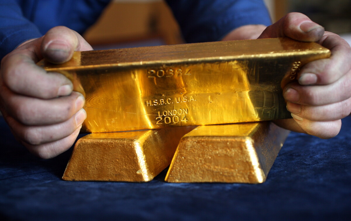 Lingotes de oro.