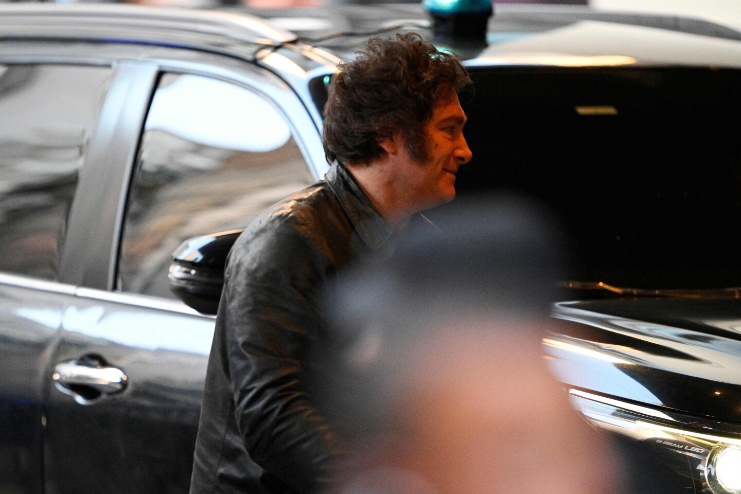 Javier Milei arribó al búnker de La Libertad Avanza
