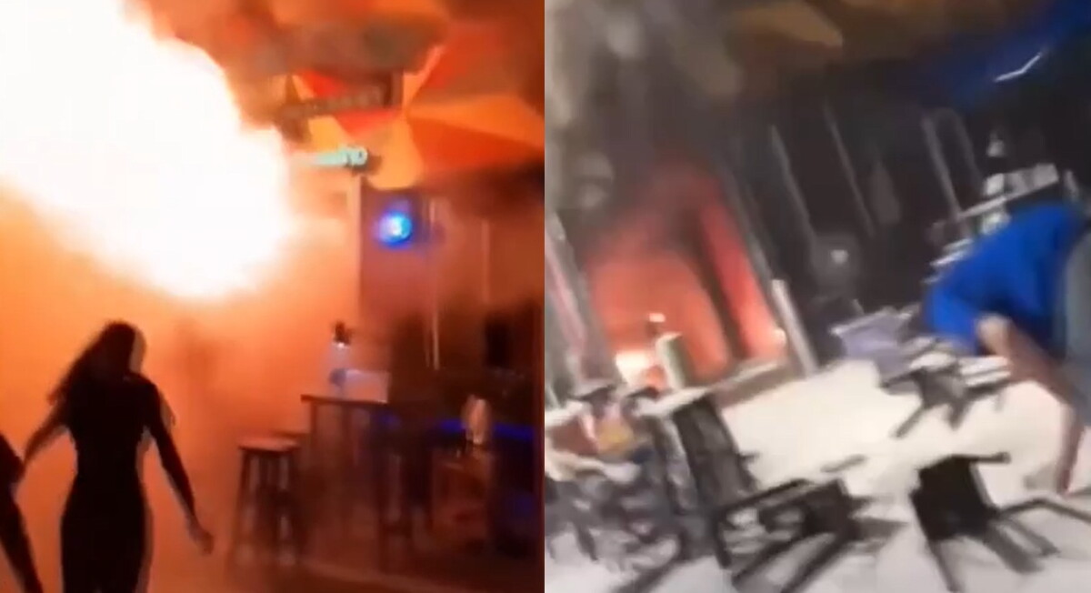 Incendio en un bar de Bangkok