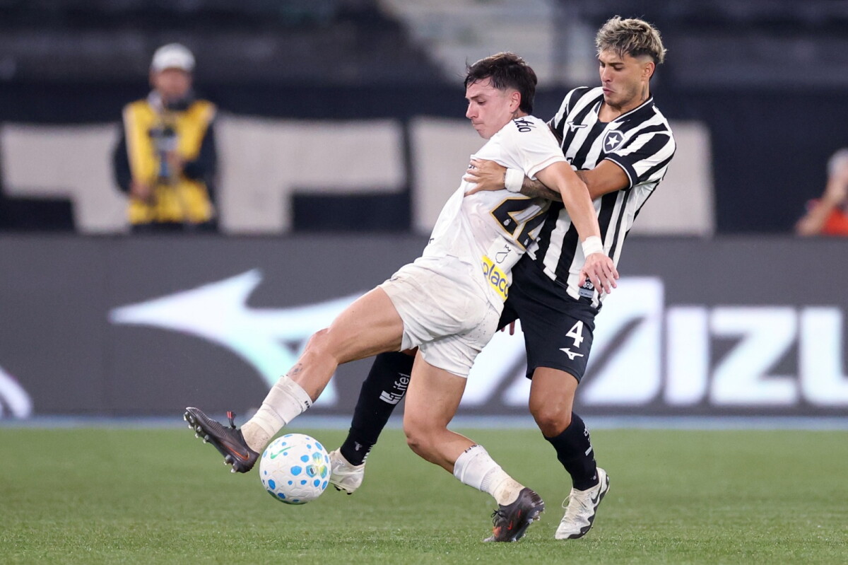 Mateo Ponte en Botafogo frente a Santos