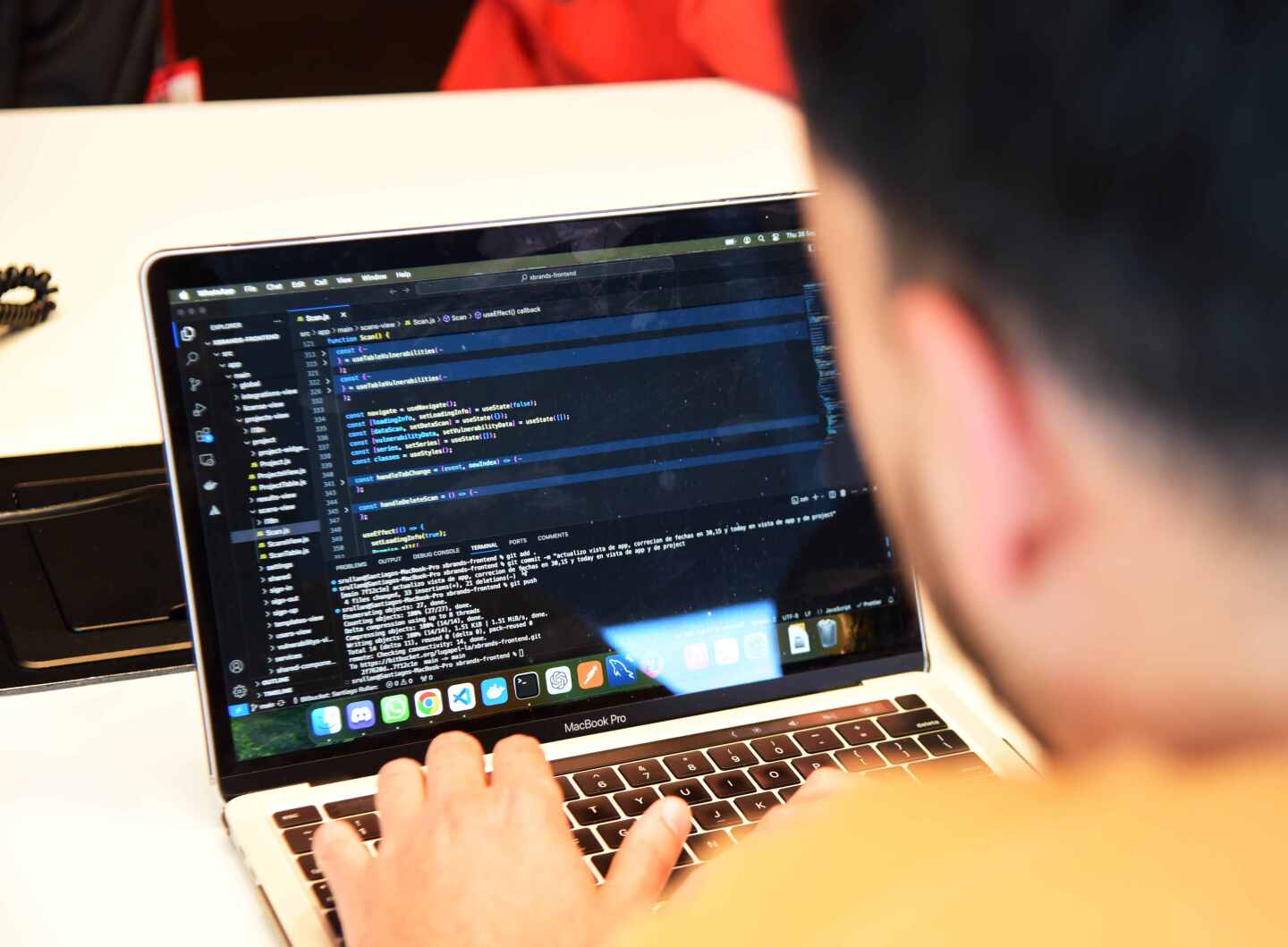 Un hacker en acción