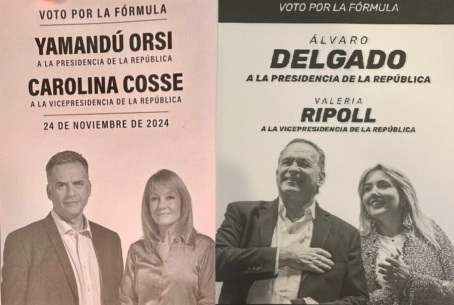 Papeletas del balotaje 2024.