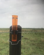 Lluvia, tormenta, pluviómetro