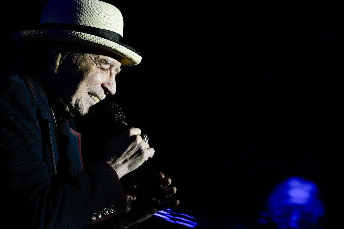 Joaquín Sabina en su último show en Uruguay, el 29 de marzo.