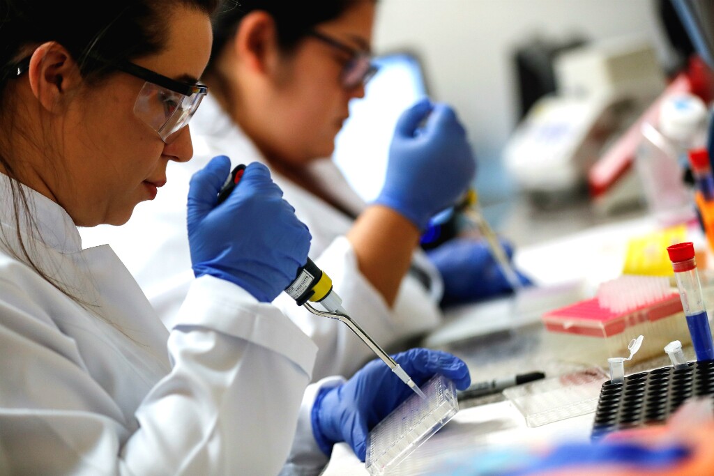 Científicas trabajando en laboratorio. Foto: Archivo El País