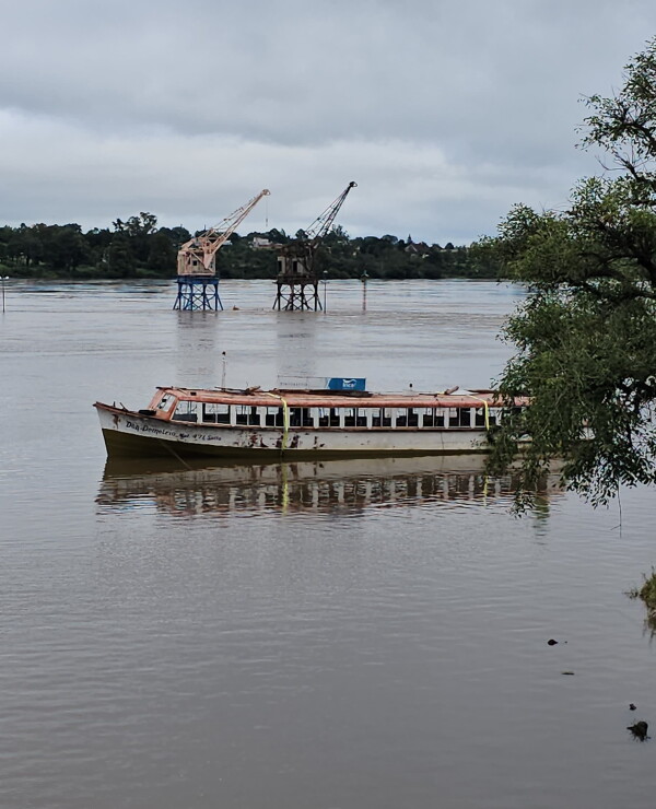 Puerto de Salto este domingo 5 de mayo de 2024.