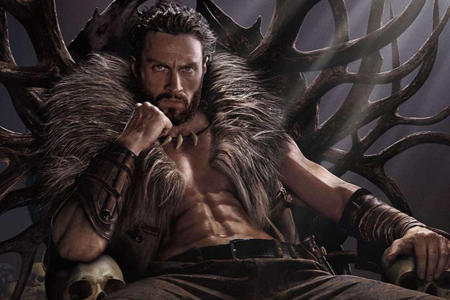 Aaron Taylor-Johnson como "Kraven el cazador".